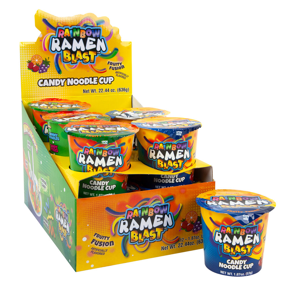 Wholesale Rainbow Ramen Blast Candy Noodle 1.87 Oz Cup- Bulk