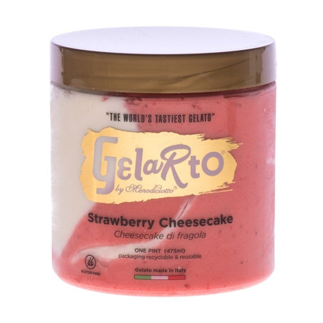 Wholesale Gelarto Case Strawberry Cheesecake Gelato- Bulk