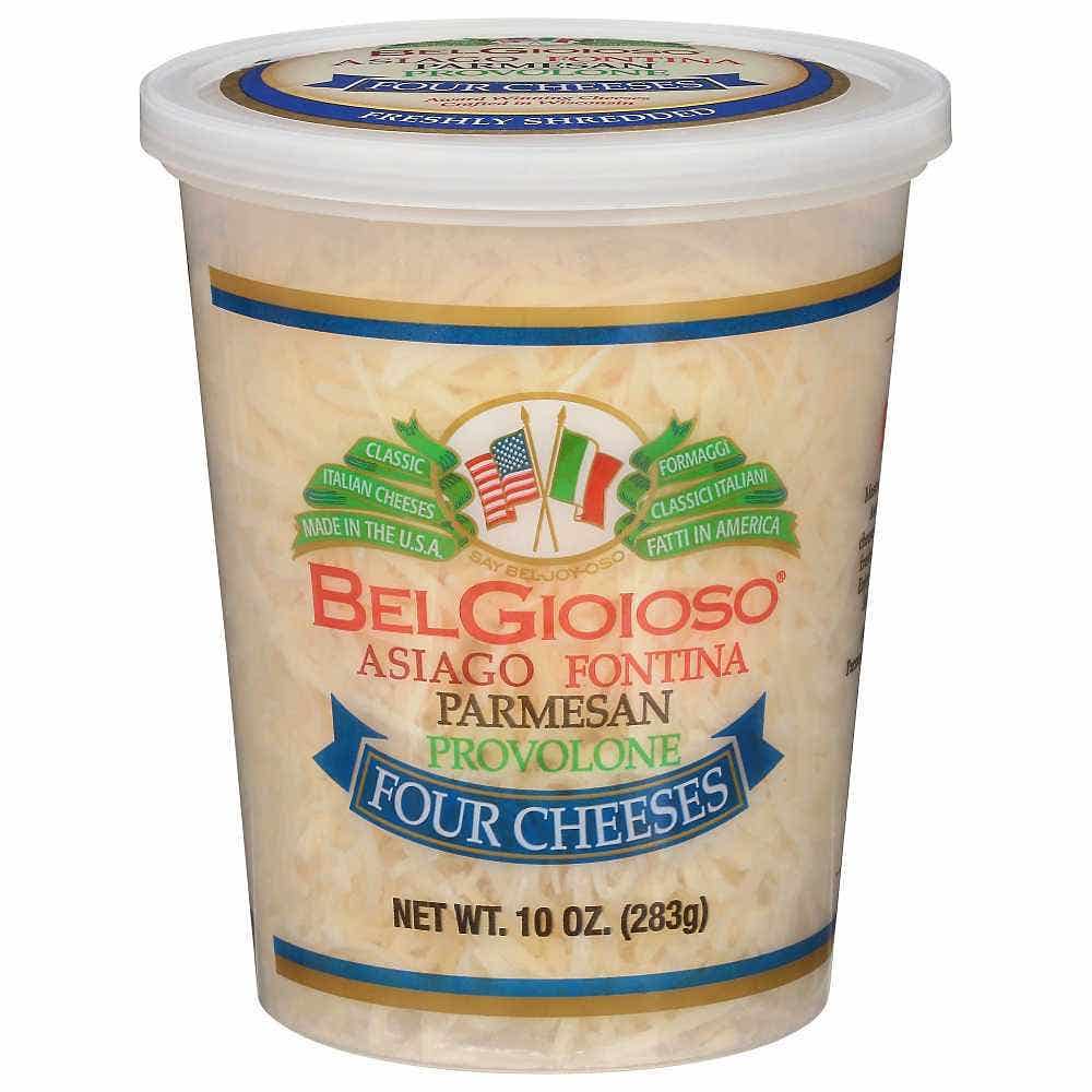 Wholesale BelGioioso Shredded Four Chesses Cups 10 Oz- Bulk