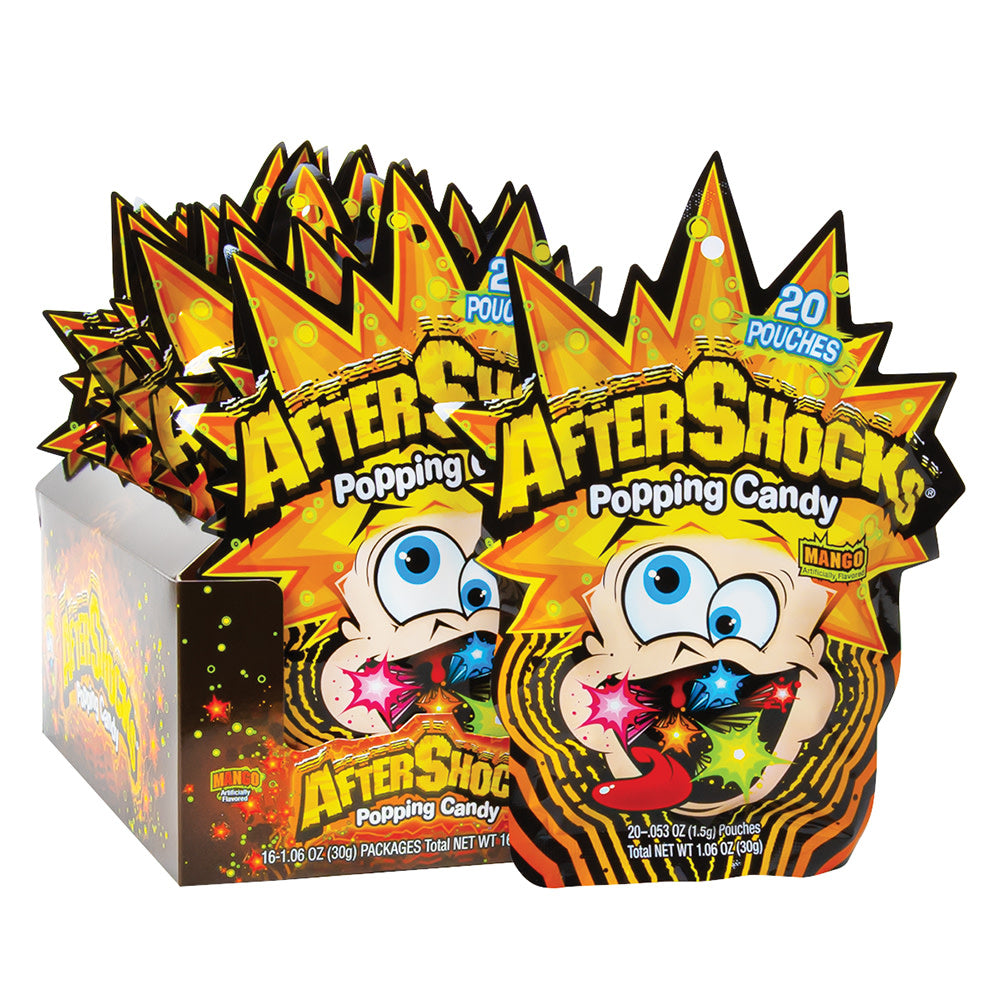 Wholesale Aftershocks Mango Popping Candy 1.06 Oz- Bulk