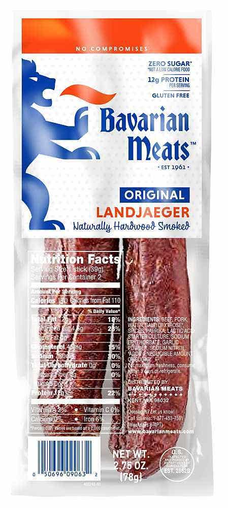 Wholesale Bavarian Meats Original Landjaeger 2.75 Oz- Bulk