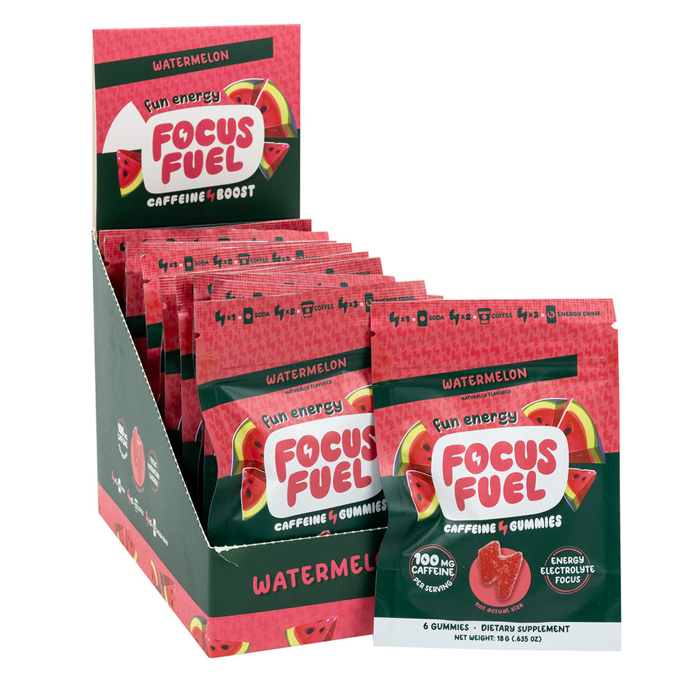Focus Fuel Watermelon Gummies 0.63 Oz Bag