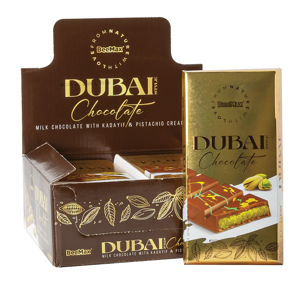 Wholesale Beemax Dubai Milk Chocolate Bar 7.4 Oz- Bulk