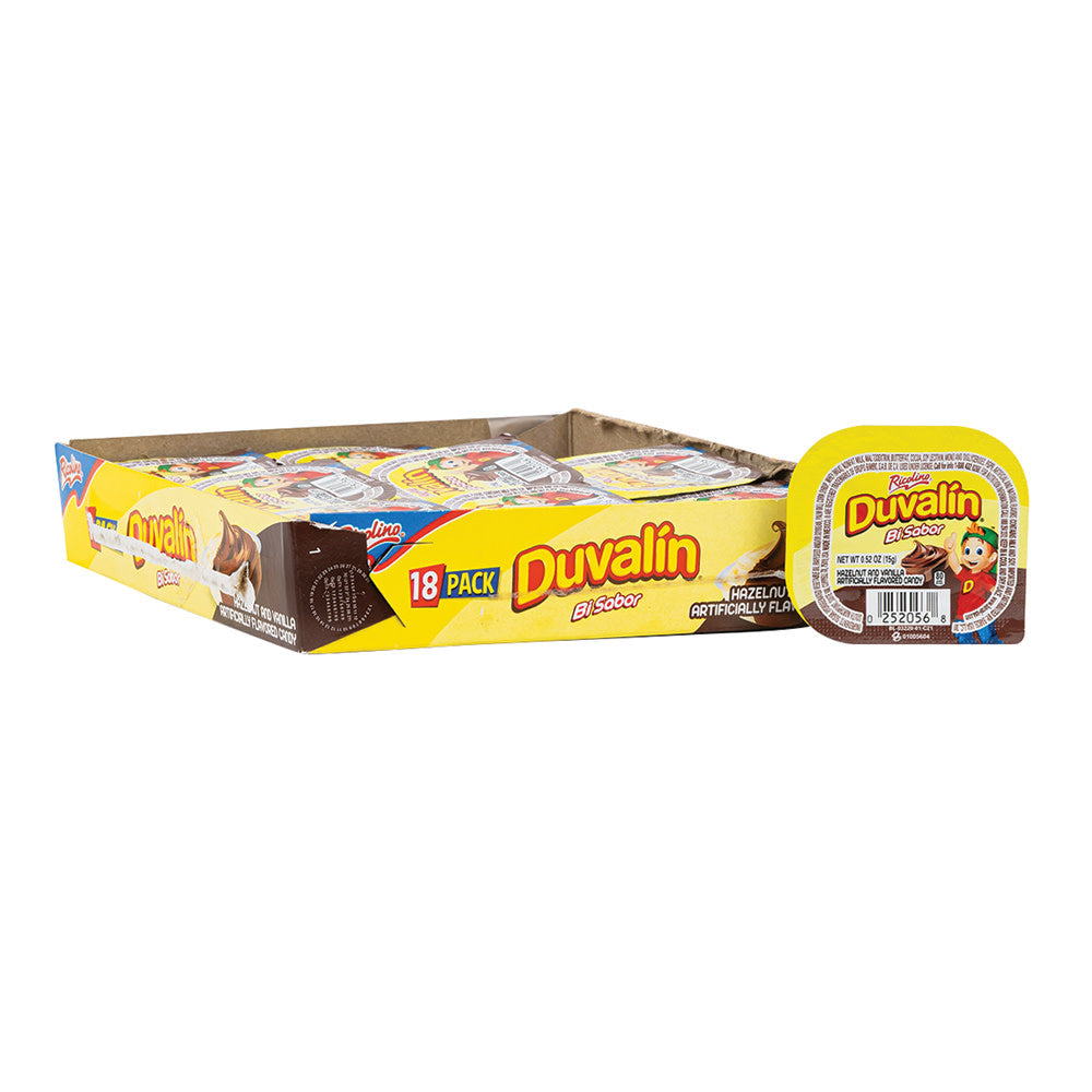 Wholesale Ricolino Duvalin Bi Sabor Hazelnut & Vanilla 0.53 Oz- Bulk
