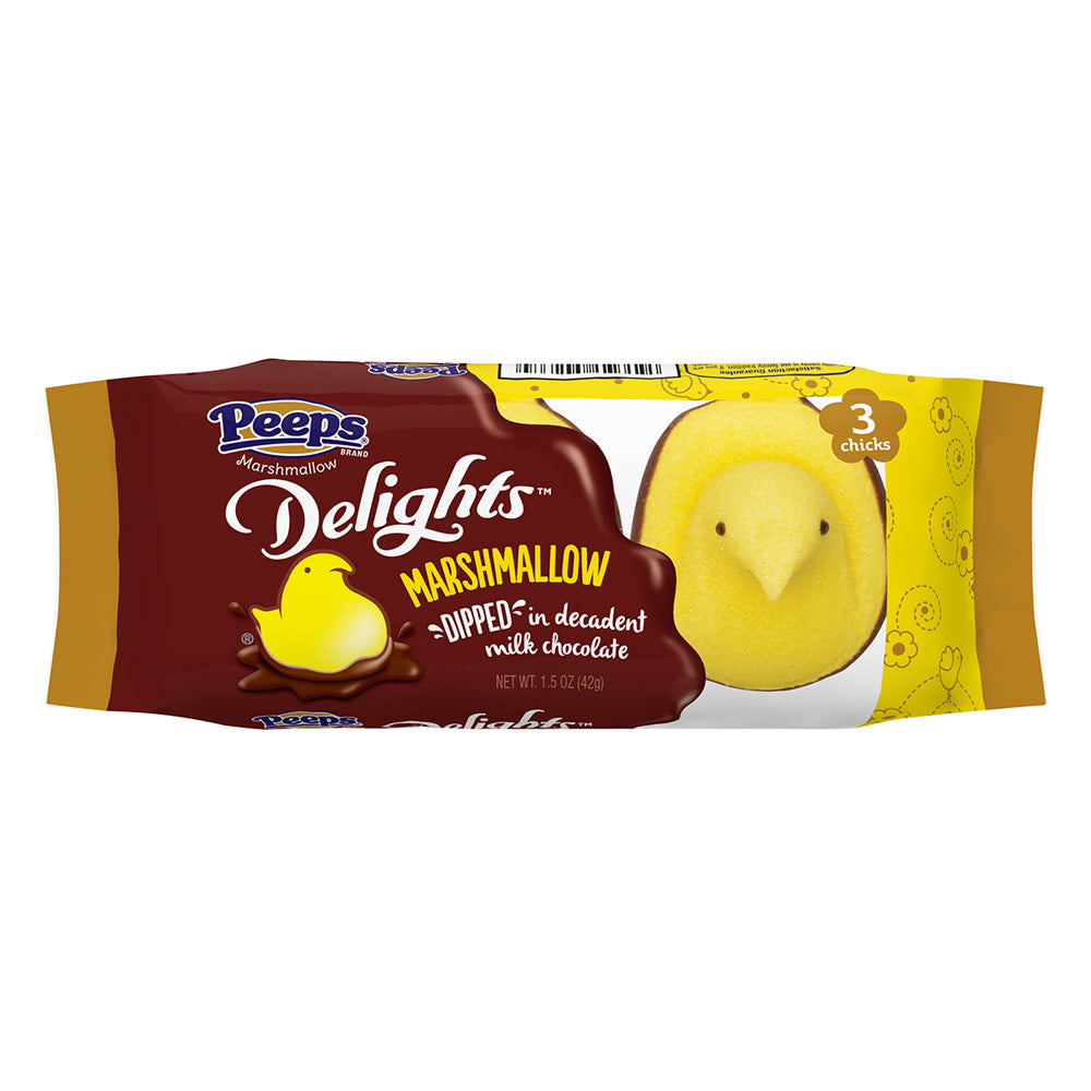 Wholesale Peeps Delights Dipped Milk Chocolate 1.5 Oz Tray- Bulk