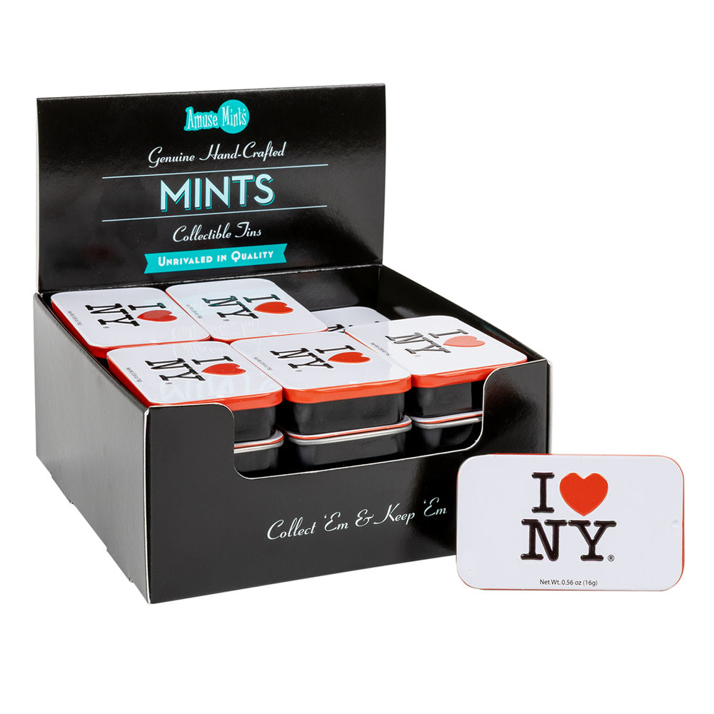 Wholesale MoMints I Love Ny Sugar Free Peppermint Mints 0.56 Oz Tin- Bulk