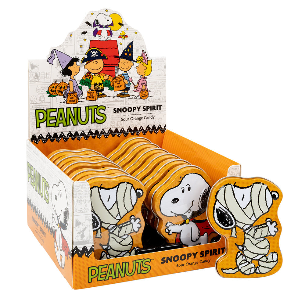 Wholesale Peanuts Snoopy Spirit Sour Orange 1.2 Oz Tin- Bulk