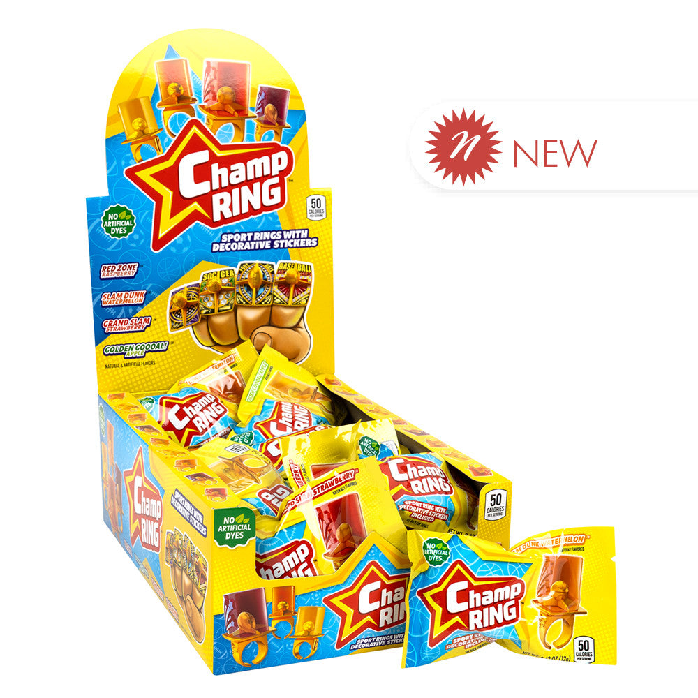 Wholesale Champ Ring Lollipop Assorted 2.52 Oz- Bulk