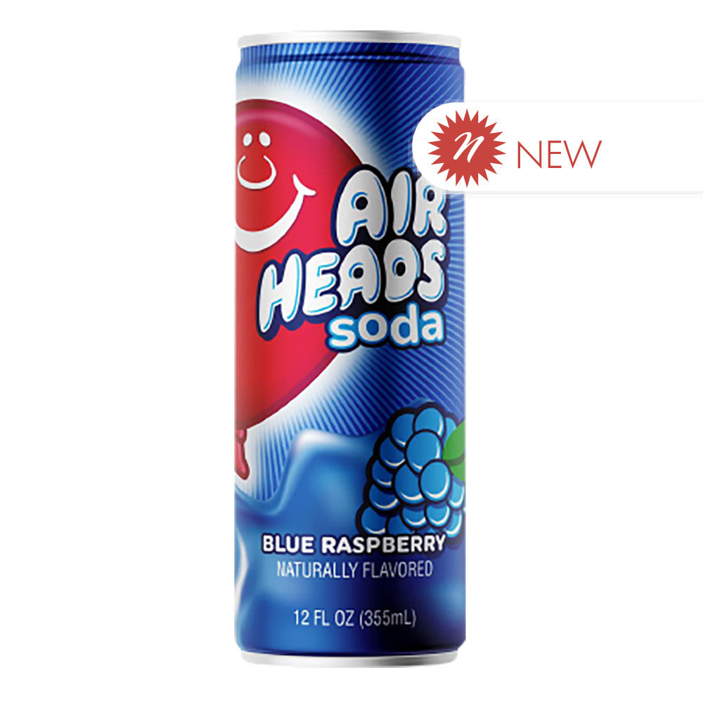 Wholesale Airheads Blue Raspberry Soda 12 Oz Can- Bulk