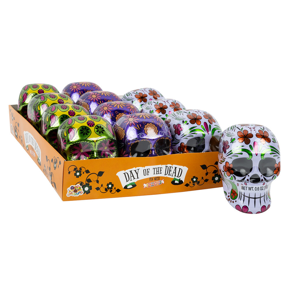 Wholesale Smarties Day Of The Dead 0.6 Oz Tin- Bulk