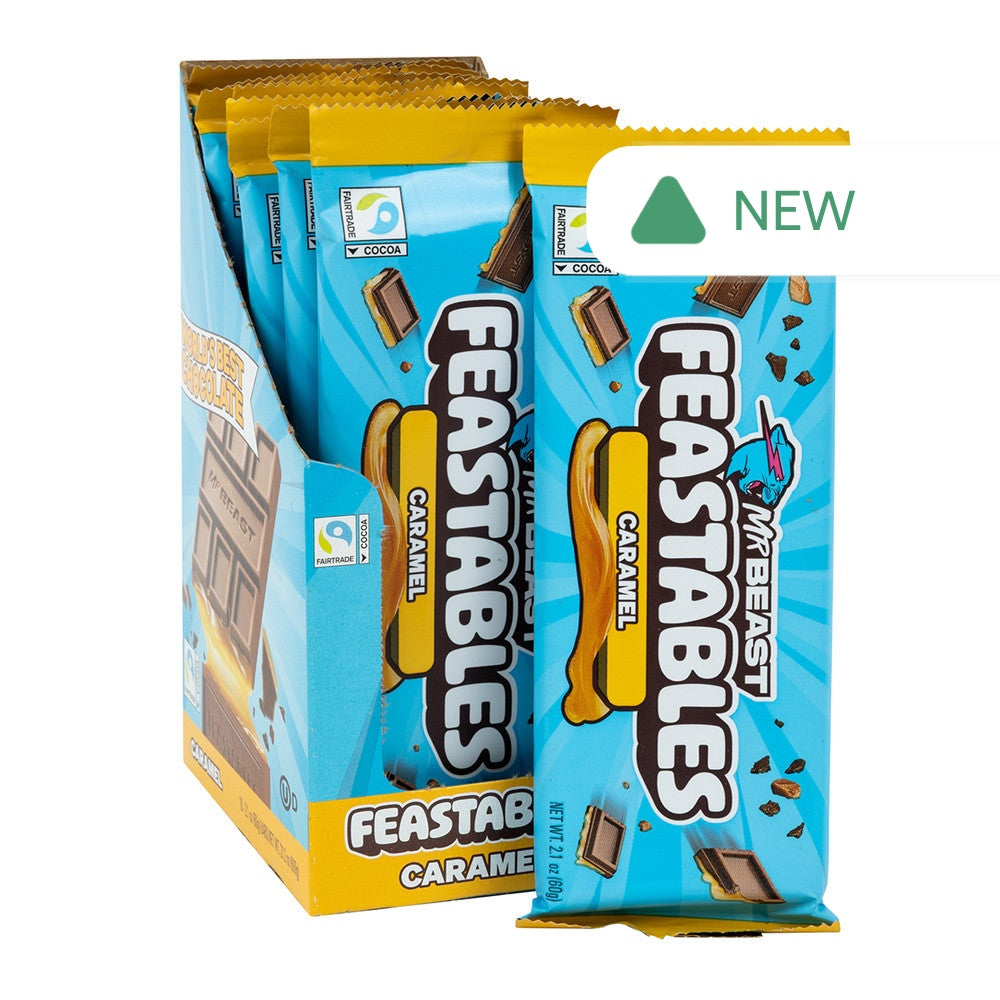 Wholesale Feastables Milk Chocolate Caramel Bar 2.1 Oz- Bulk