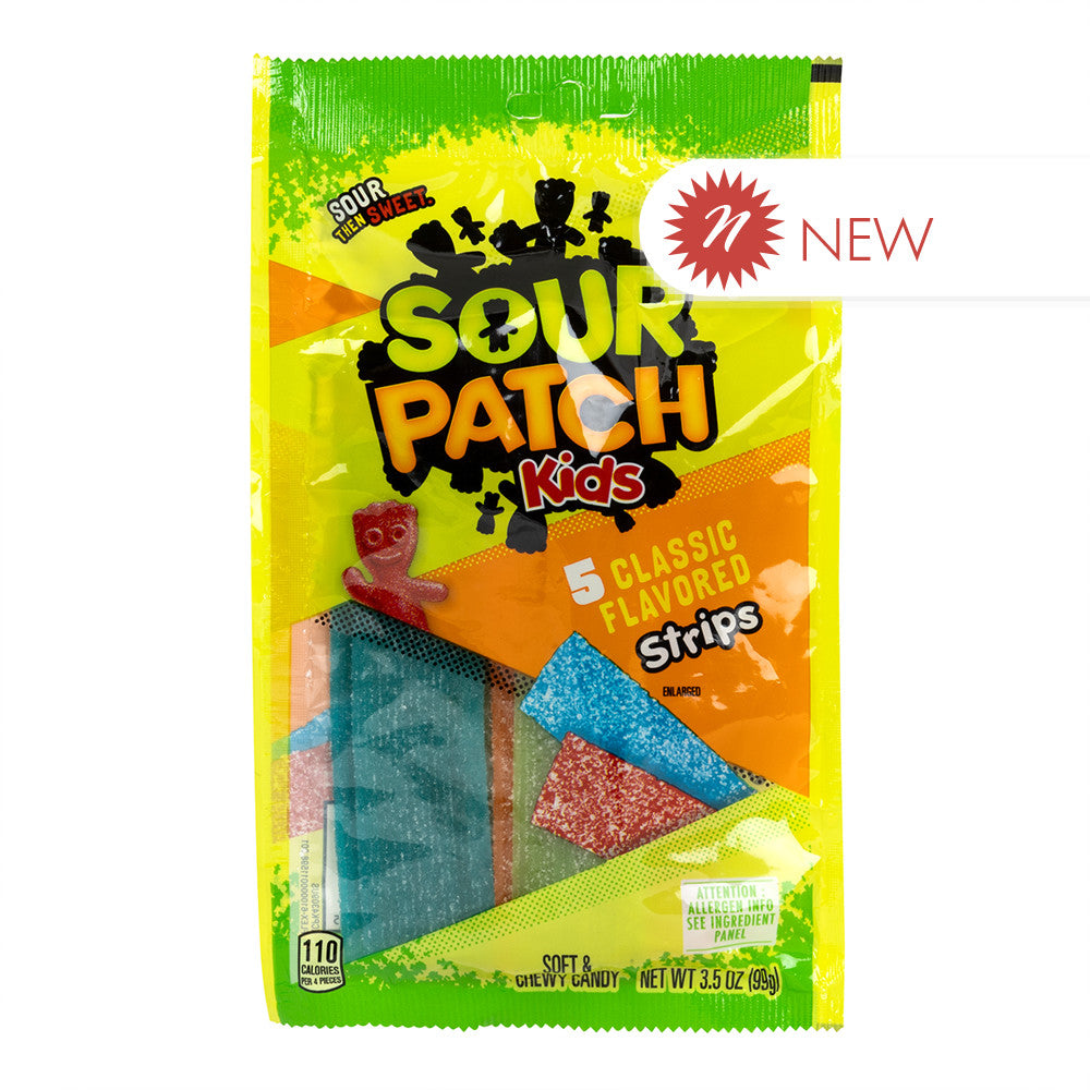 Wholesale Sour Patch Kids Strips 3.5 Oz Peg Bag- Bulk