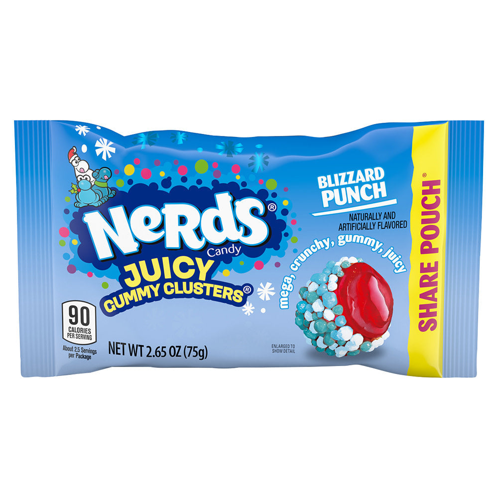 Wholesale Nerds Blizzard Punch Juicy Gummy Clusters 2.65 Oz Bag- Bulk