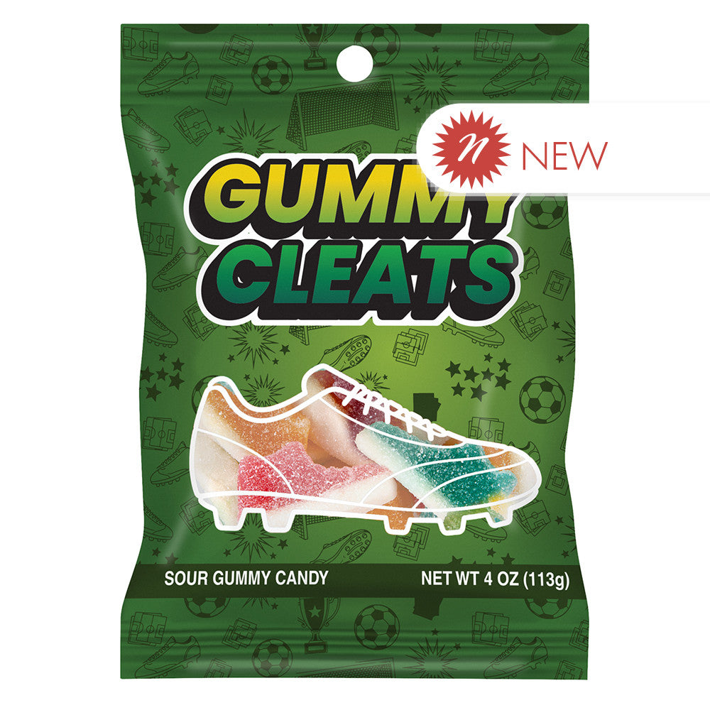 Wholesale MoMints Gummy Cleats 4 Oz Peg Bag- Bulk