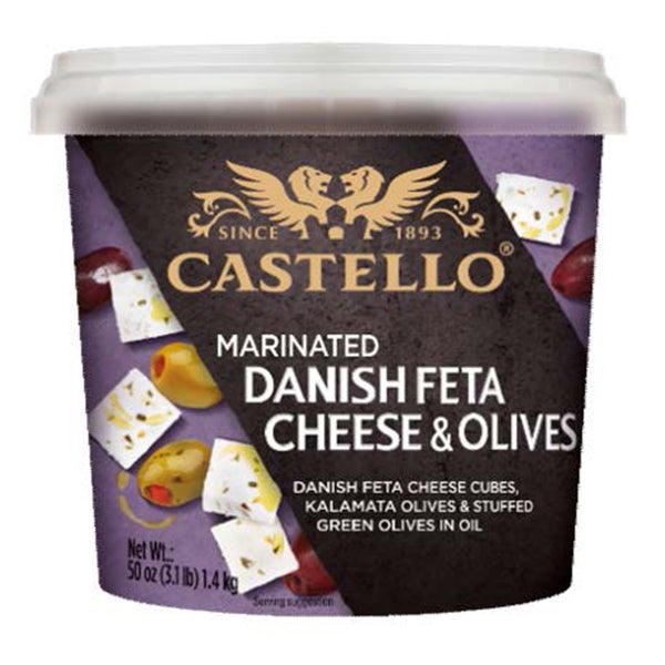 Wholesale Castello Marinated Feta & Olive- Bulk
