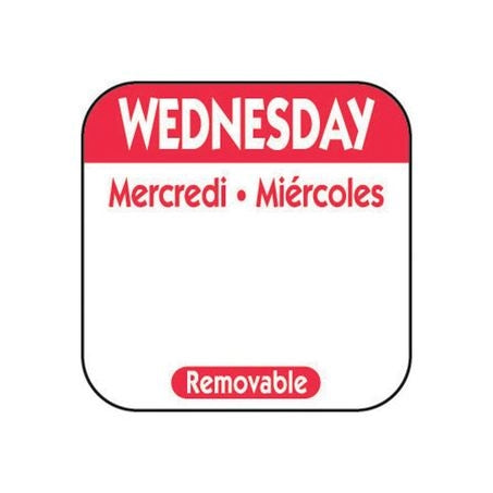 Wholesale Ncco Case Wednesday 1 Inch Removable Labels- Bulk