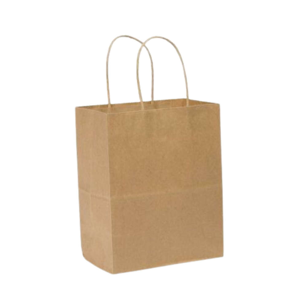 Wholesale BoxNCase Case 10X7X12 Brown Paper Shopping Bag- Bulk