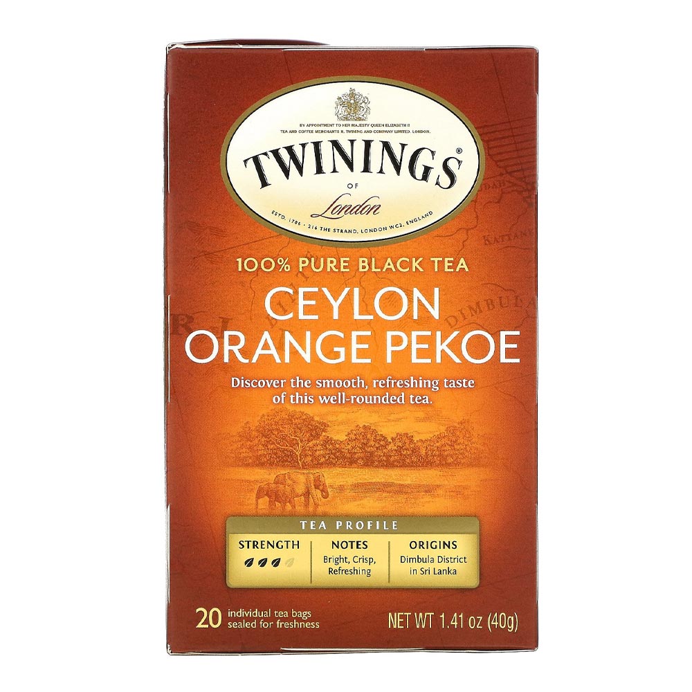 Wholesale Twinings Case Pekoe Ceylon Orange Tea- Bulk