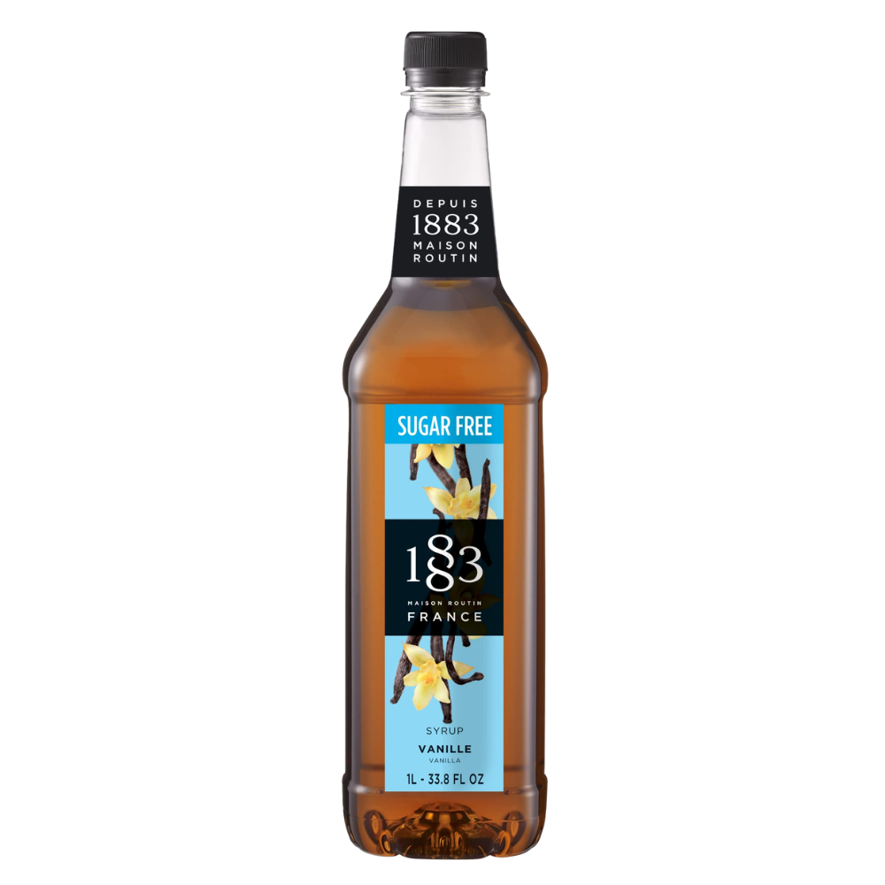 Wholesale 1883 Case Sugar Free Vanilla Flavored Beverage Syrup- Bulk