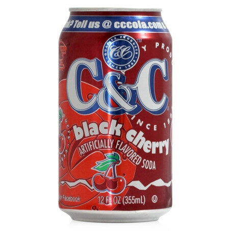 Wholesale C & C Case Black Cherry Soda- Bulk