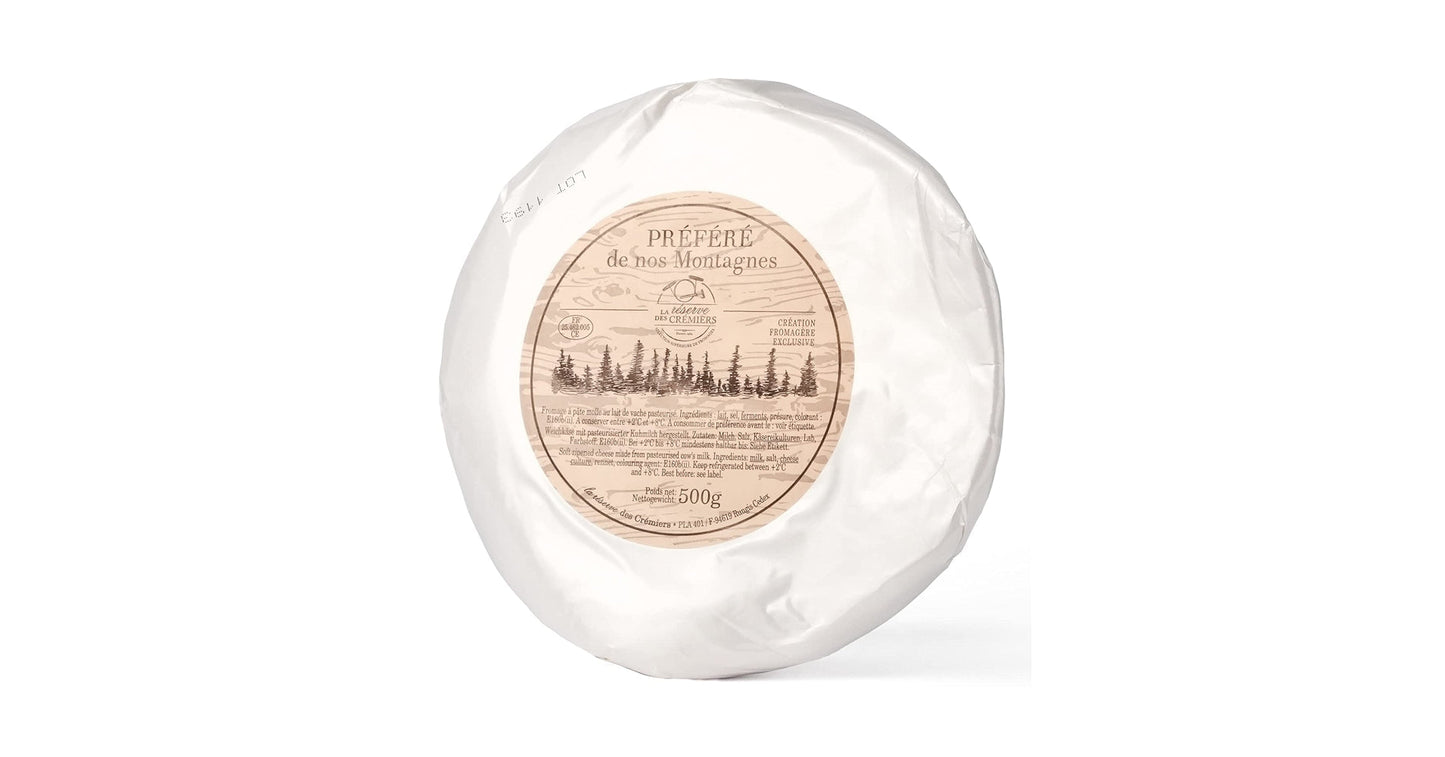 Wholesale Reblochon Cheese Prefere De Fromi 500g: Authentic French Semi-Soft Raw Cow's Milk Cheese- Bulk