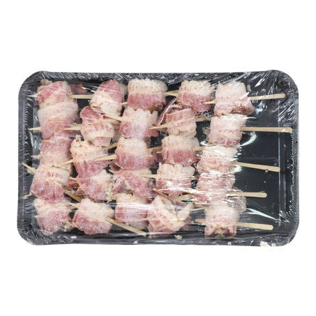 Wholesale No Forks Case Bacon Wrapped Scallop On Wooden Pick- Bulk