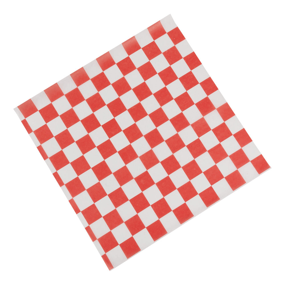 Wholesale Mcnairn Case Red Checkerboard Wax Paper- Bulk