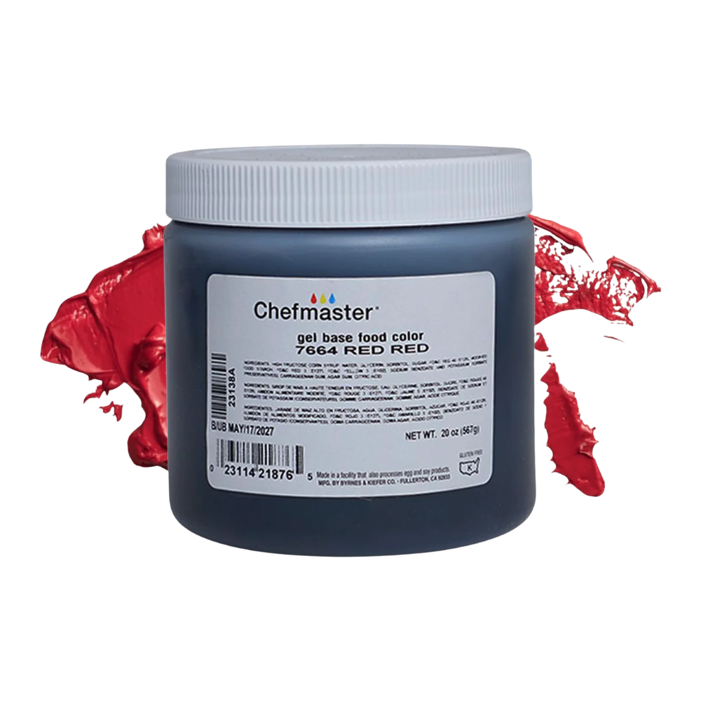 Wholesale Chefmaster Each Gel Red Food Color- Bulk