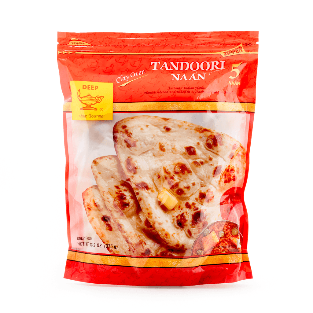 Wholesale Deep Tandoori Naan 5 pc 13.2 oz- Bulk