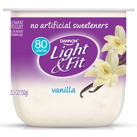 Wholesale Light & Fit Each Fat Free Vanilla Yogurt- Bulk