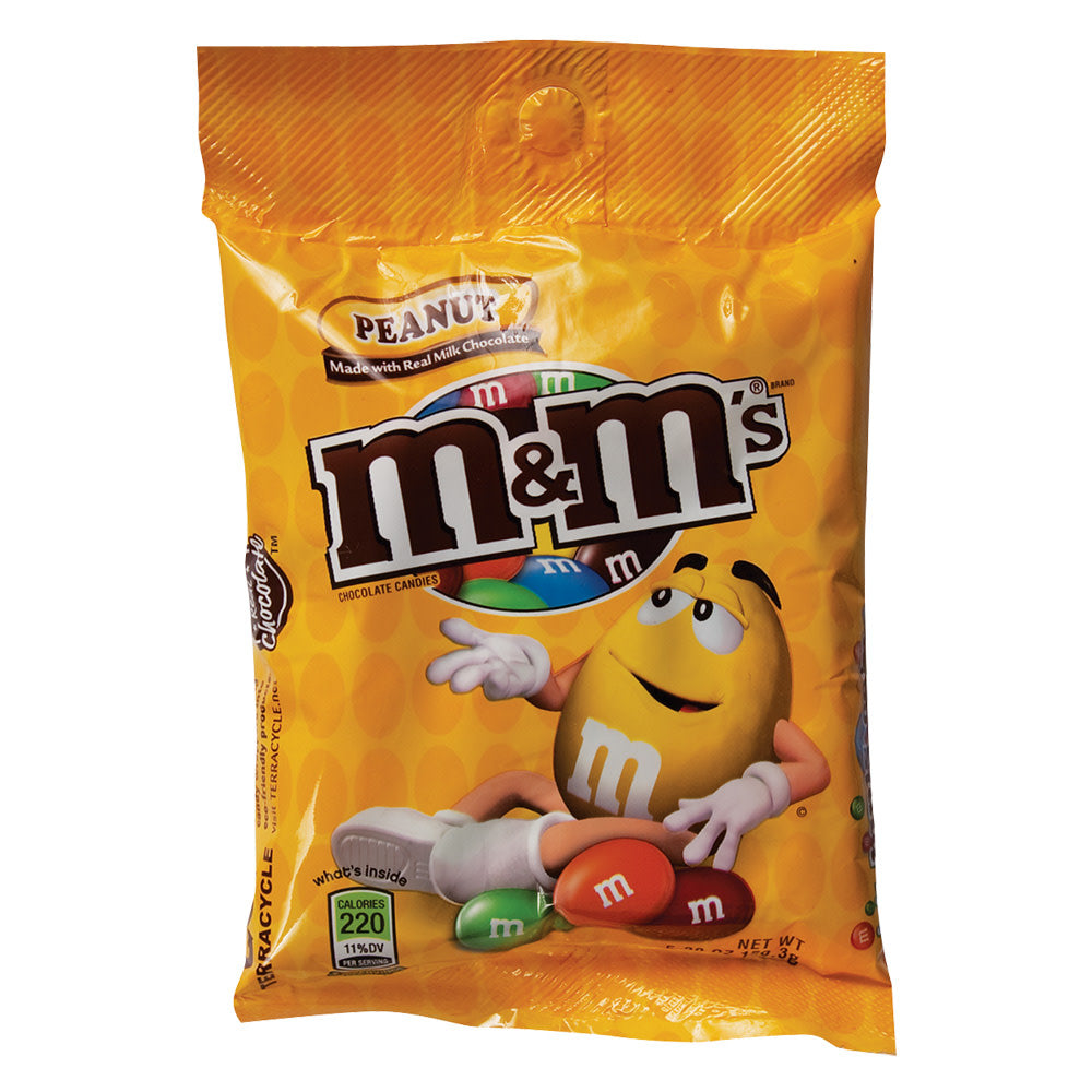 Wholesale M&M'S Peanut 5.3 Oz Peg Bag- Bulk