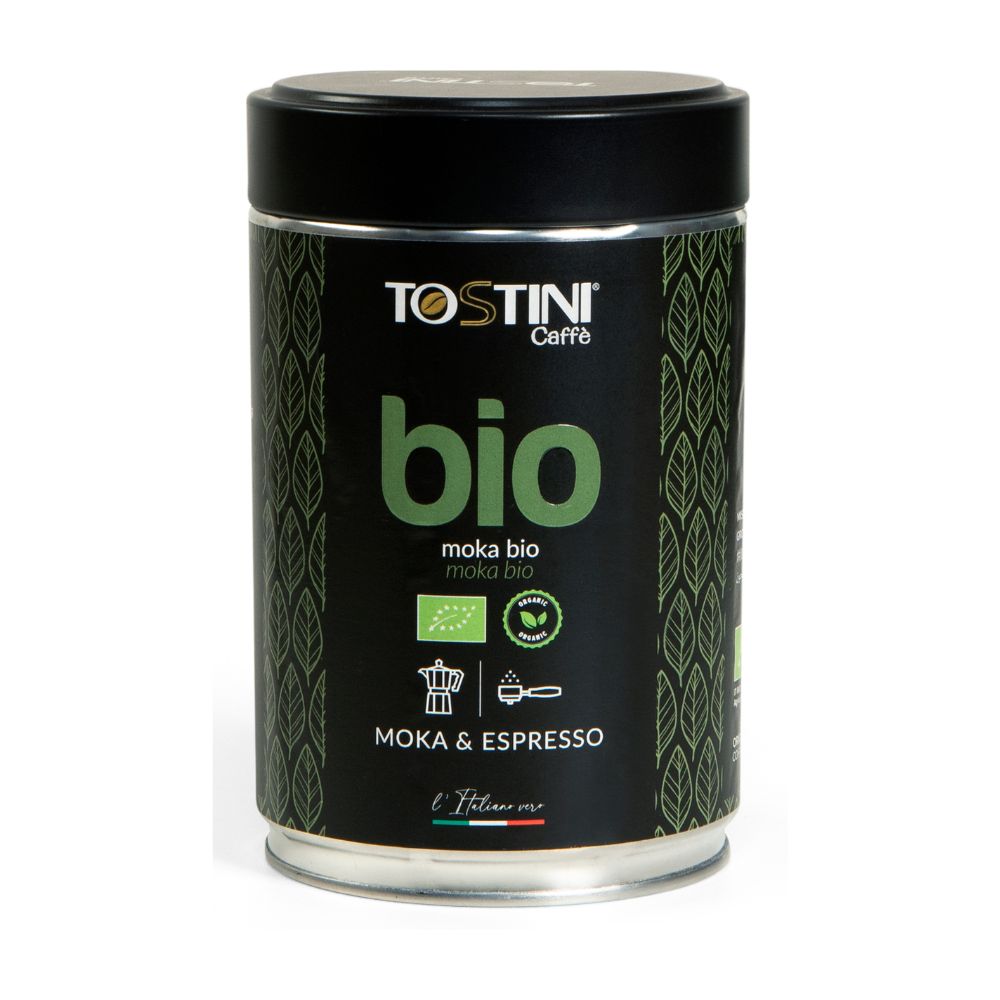 Wholesale Tostini Caffe Organic Ground Coffee In Tin | 8.8 oz tin- Bulk