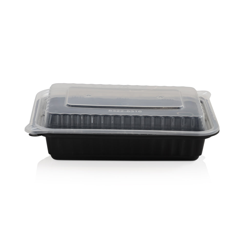 Wholesale BoxNCase Case 16Oz Black Micro Container- Bulk