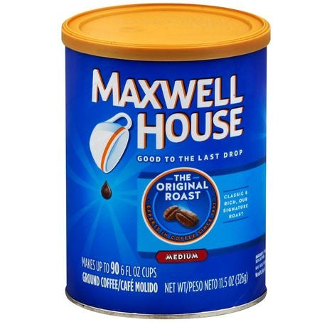 Wholesale Maxwell House Each Original Roast Coffee Cans- Bulk