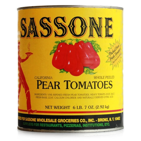 Wholesale Sassone Case New Pear Peeled Tomato- Bulk