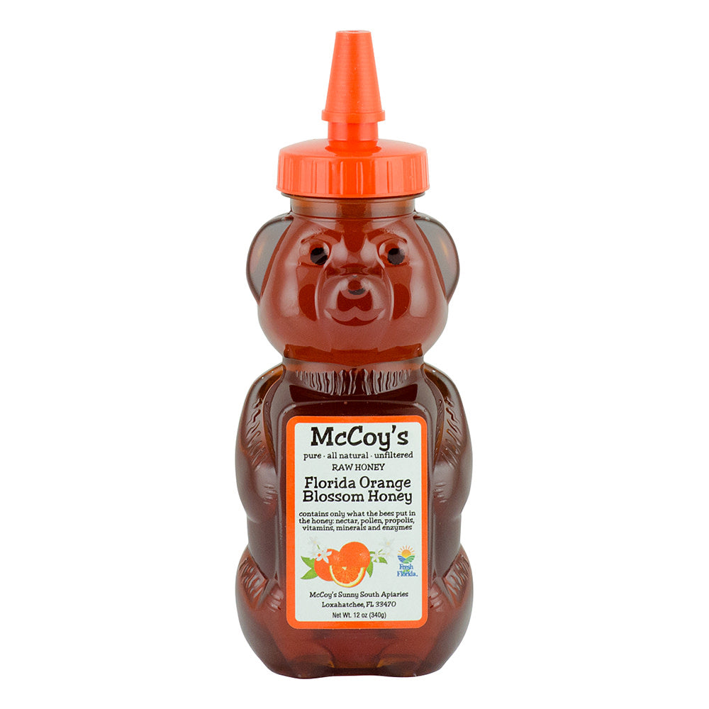 Wholesale Mccoy'S Orange Blossom Honey 12 Oz Bear Squeeze Bottle *Fl Dc Only*- Bulk