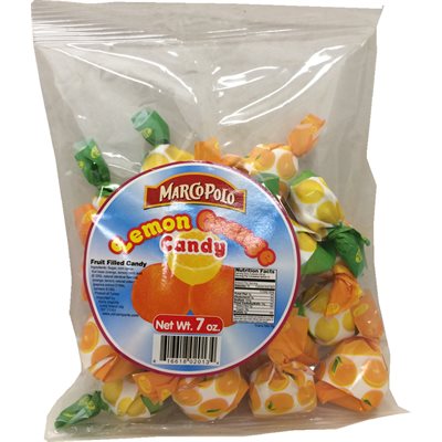 Wholesale Marco Polo Lemon Orange Candy 7 Oz Bag- Bulk