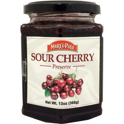 Wholesale Marco Polo Sour Cherry Preserves 13Oz Jar- Bulk