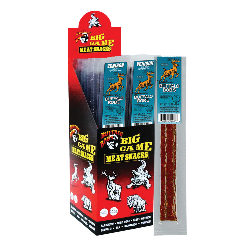 Wholesale Buffalo Bob'S Venison Jerky 1 Oz Stick *Fl Dc Only- Bulk