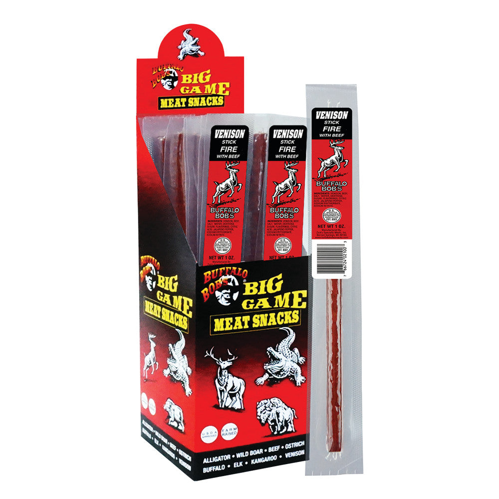 Wholesale Buffalo Bob'S Venison 1 Oz Stick *Fl Dc Only- Bulk