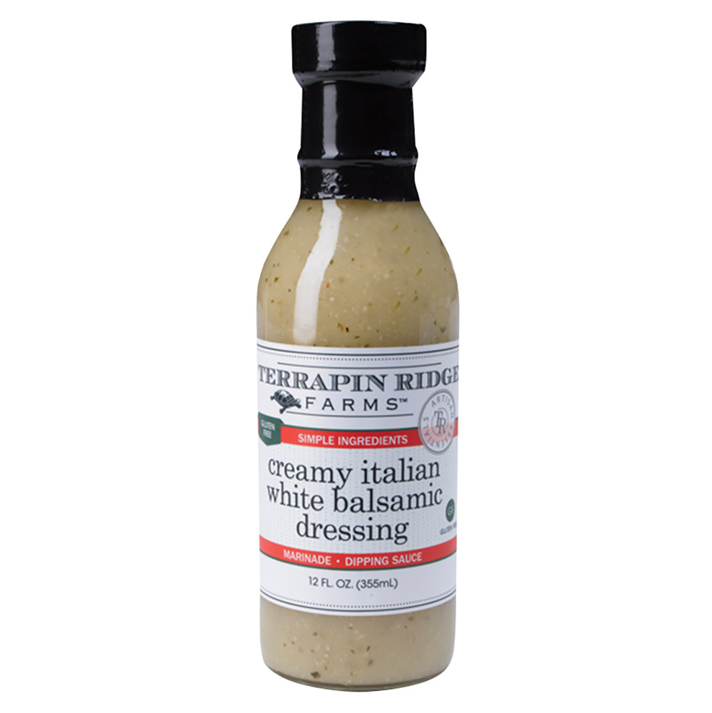 Wholesale Terrapin Ridge Creamy Italian White Balsamic Dressing 12 Oz Bottle- Bulk