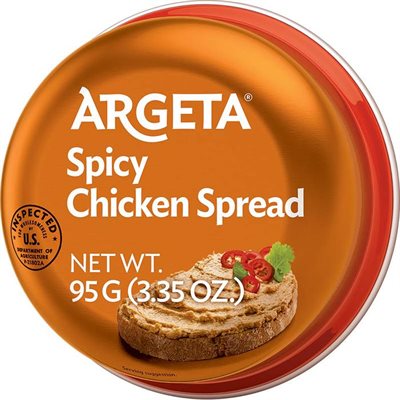 Wholesale Kolinska Argeta Spicy Chicken Spread 95G Tin- Bulk