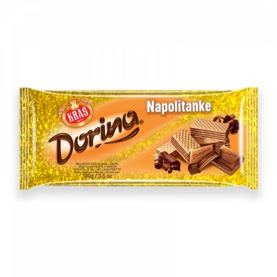Wholesale Kras Choc w/Napolitanke Wafers 100g- Bulk