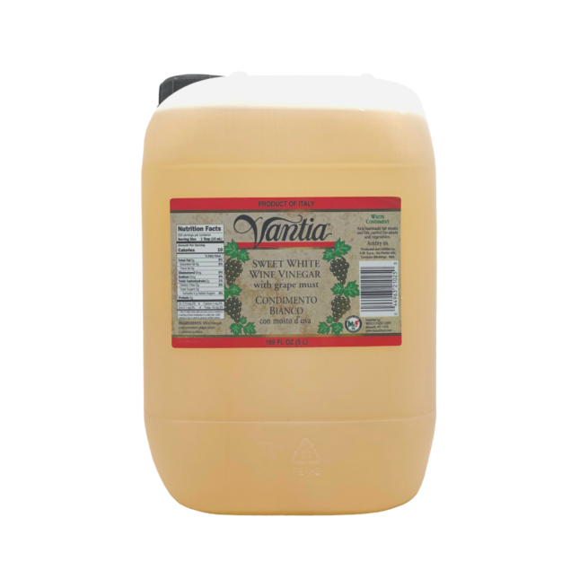 Wholesale Vantia Condimento Bianco Vinegar 5 LTR- Bulk