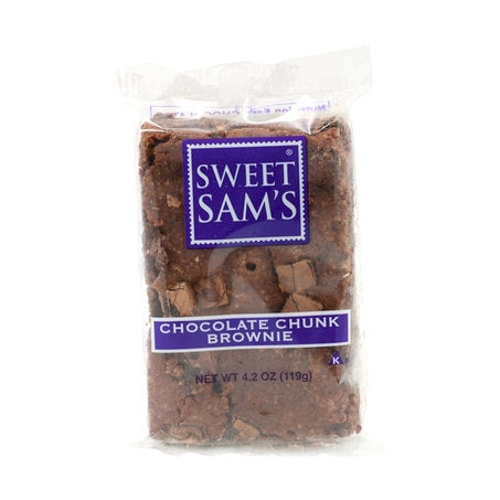 Wholesale Sweet Sam'S Case Individually Wrapped Chocolate Chunk Brownie- Bulk