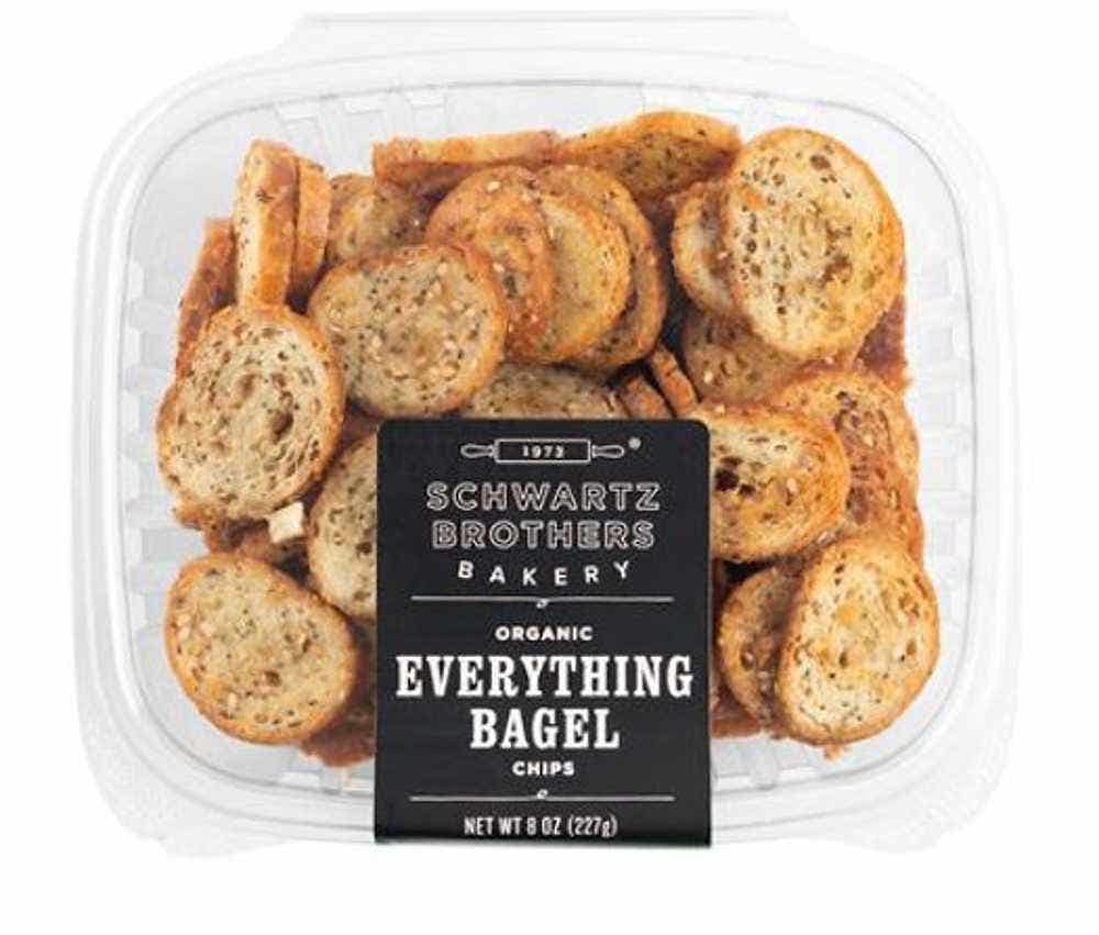 Wholesale Schwartz Brothers Bakery Organic Everything Bagel Chips 8 Oz- Bulk