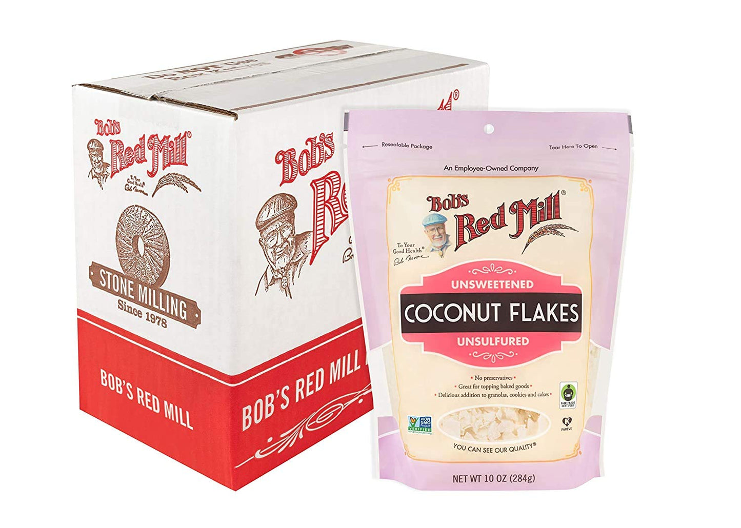 Wholesale Bob'S Red Mill Case Unsweetened Coconut Flakes- Bulk