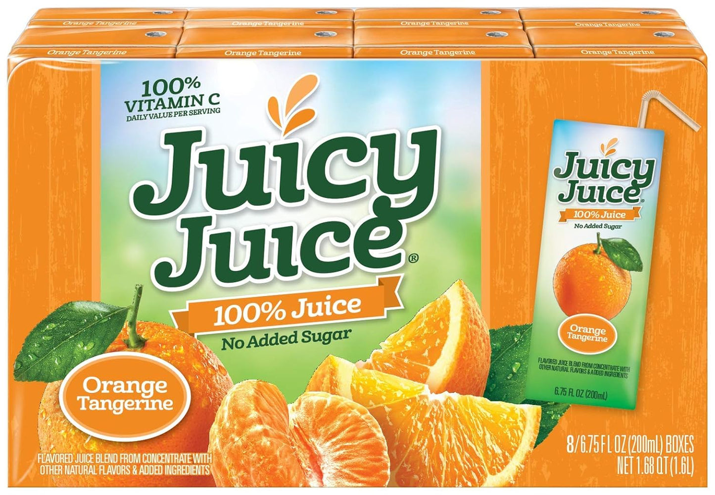 Wholesale Juicy Juice Case Orange Tangerine Juice 64Oz- Bulk