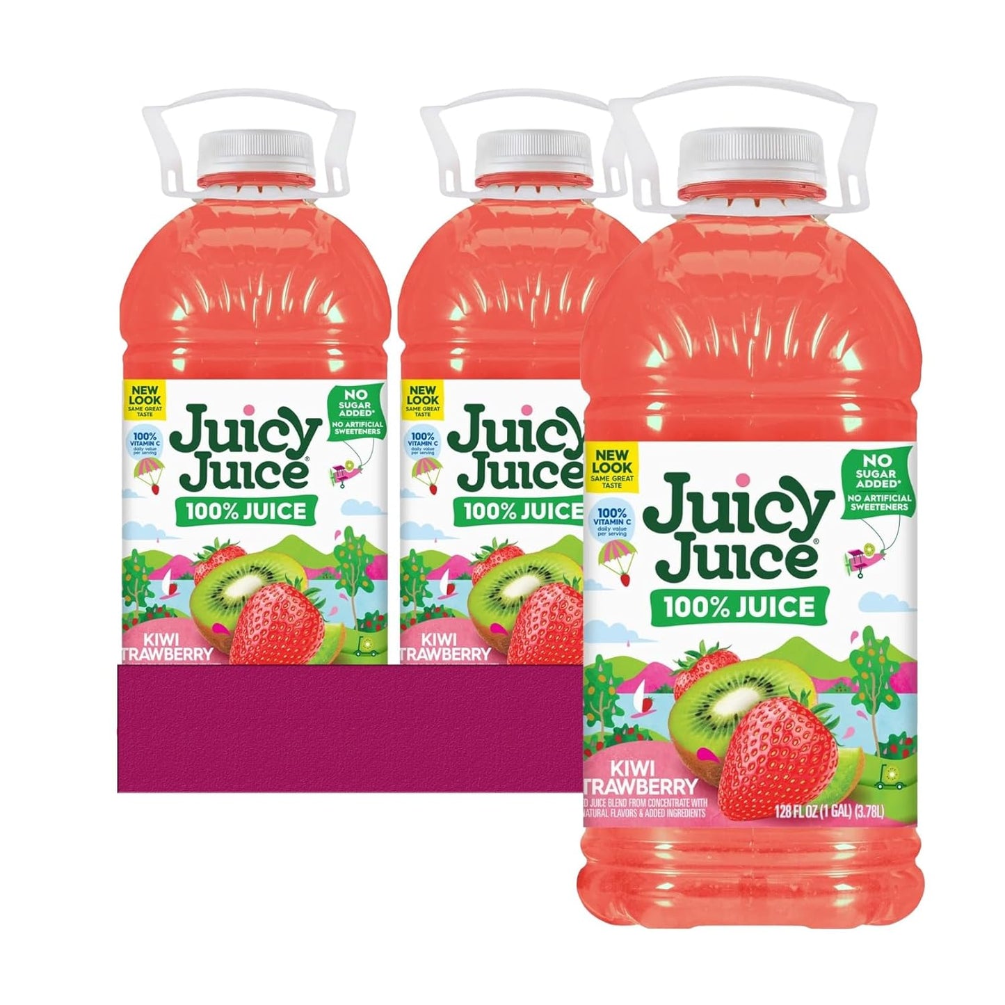 Wholesale Juicy Juice Case Kiwi Strawberry Juice 64Oz- Bulk
