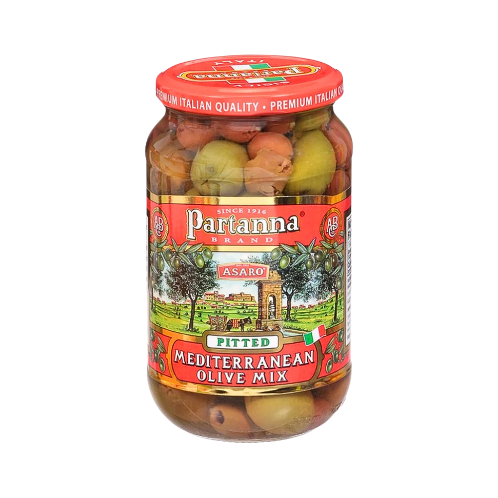 Wholesale Partanna Case Mixed Mediterranean Olives With Herbs- Bulk